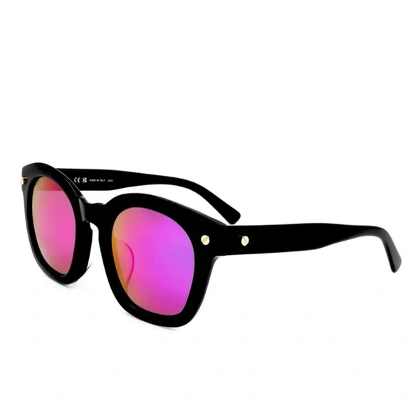 Authentic MCM Designer Name Brand Purple Mirror Lens Sunglasses Italy Runway NEW